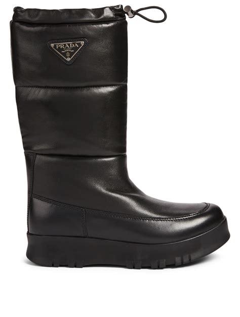 prada puffer black|Prada puffer boots.